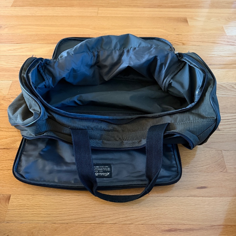 Eddie Bauer Canvas Travel Bag Carry-on Bag Duffel Bag Olive Green - Picture 5 of 15